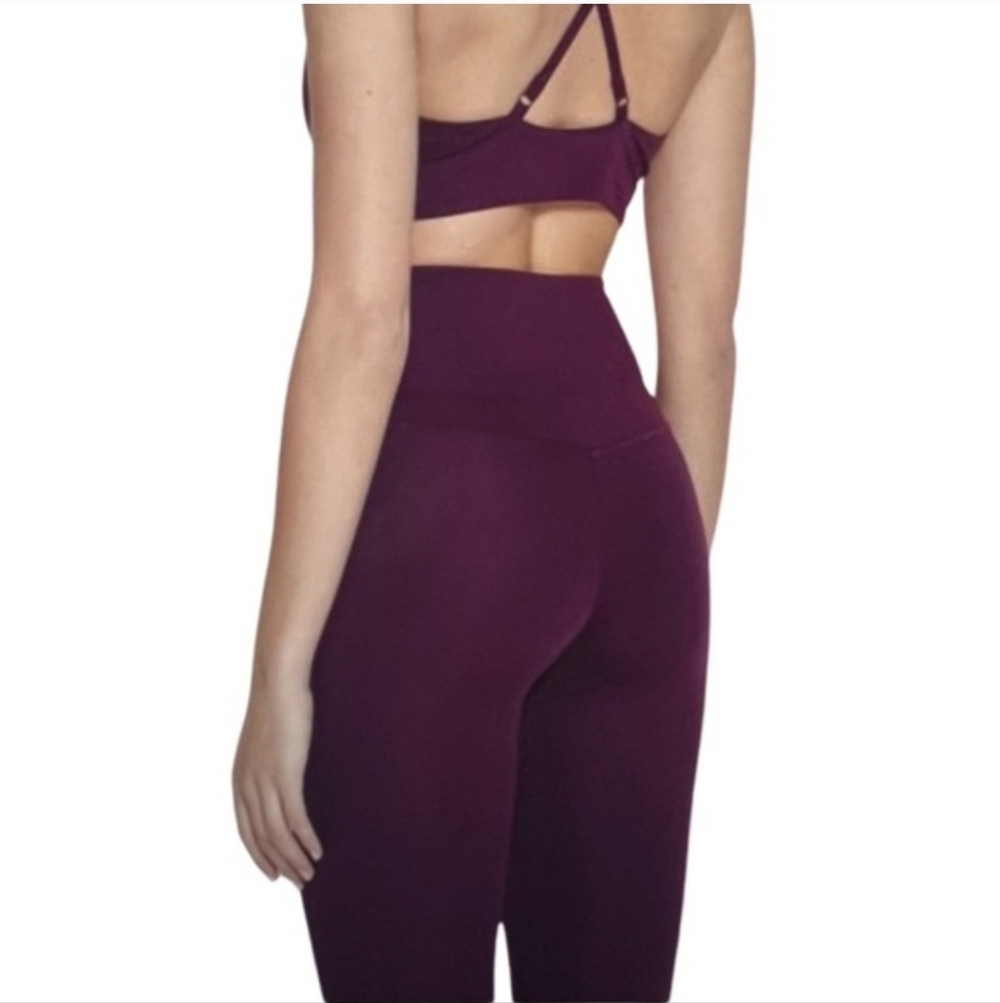 Girlfriend Collective Plum Workout Leggings Pants Yoga Athletic Wear Medium
